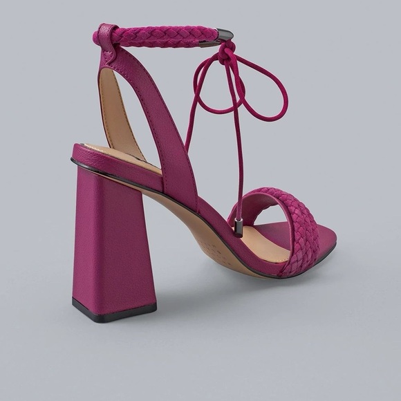 WHITE HOUSE BLACK MARKET 
Braided Strappy High-Heel Sandals - Picture 2 of 2